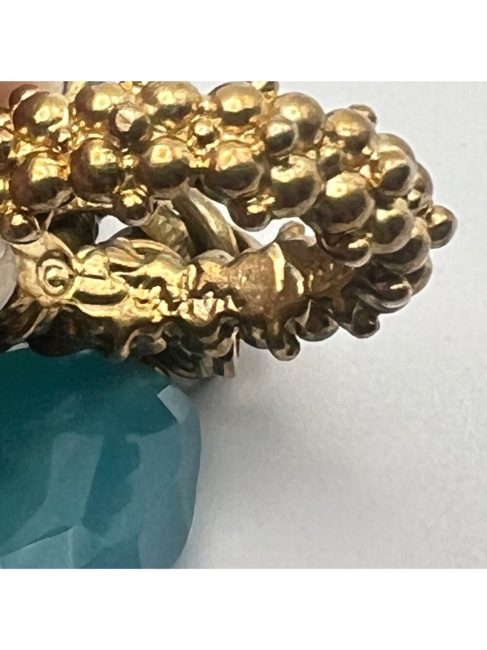 Stephen Dweck Charm Bracelet Vintage Bronze Turquoise Carnelian Gemstone - Picture 15 of 16
